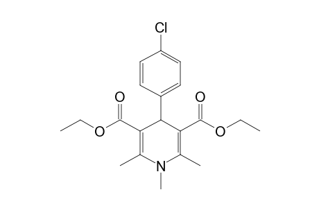 4-(p-chlorophenyl)-1,4-dihydro-1,2,6-trimethyl-3,5-pyridinedicarboxylic acid, diethyl ester