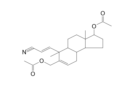 Acetic acid, 3-acetoxy-6-(2-cyanovinyl)-3a,6-dimethyl-2,3,3a,4,5,5a,6,9,9a,9b-decahydro-1H-cyclopenta[a]naphthalen-7-ylmethyl ester