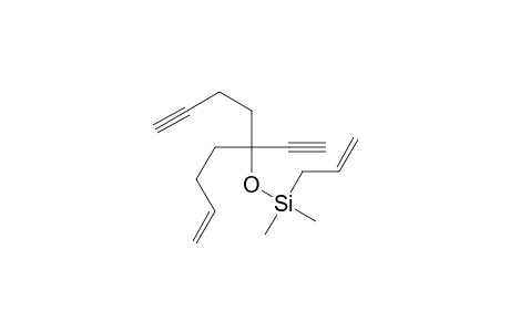 5-(Ethynyl)-5-[(allyl)(dimethylsilyl)oxy]non-1-en-8-yne