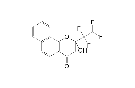 4H-naphtho[1,2-b]pyran-4-one, 2,3-dihydro-2-hydroxy-2-(1,1,2,2-tetrafluoroethyl)-