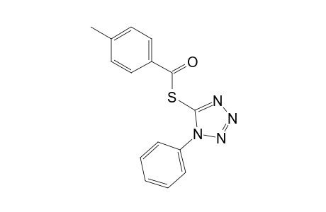 Benzenecarbothioic acid, 4-methyl-, S-(1-phenyl-1H-tetrazol-5-yl) ester