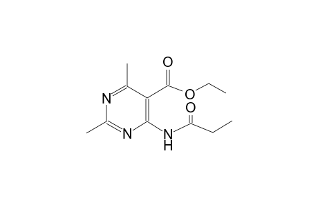 ethyl 2,4-dimethyl-6-(propionylamino)-5-pyrimidinecarboxylate