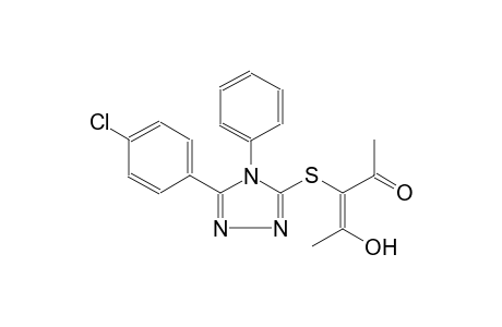 3-penten-2-one, 3-[[5-(4-chlorophenyl)-4-phenyl-4H-1,2,4-triazol-3-yl]thio]-4-hydroxy-, (3E)-