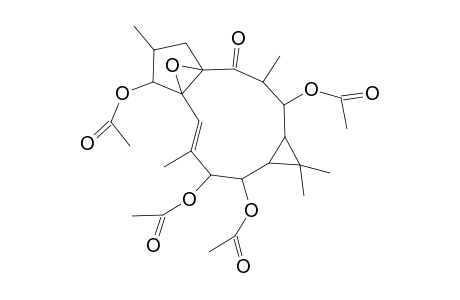 4a,7a-Epoxy-5H-cyclopenta[a]cyclopropa[f]cycloundecen-4(1H)-one, 2,7,10,11-tetrakis(acetyloxy)-1a,2,3,6,7,10,11,11a-octahydro-1,1,3,6,9-pentamethyl-, [1aR-(1aR*,2R*,3S*,4aR*,6S*,7S*,7aS*,8E,10R*,11R*,11aS*)]-