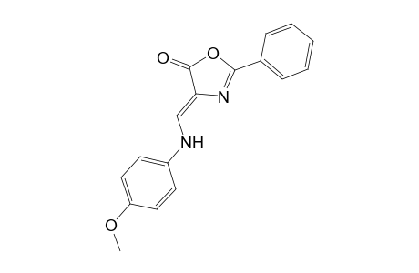 (4Z)-4-[(4-Methoxyanilino)methylene]-2-phenyl-1,3-oxazol-5(4H)-one