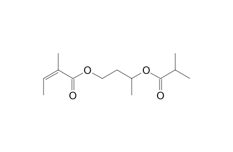 2-Butenoic acid, 2-methyl-, 3-(2-methyl-1-oxopropoxy)butyl ester, (Z)-(-)-