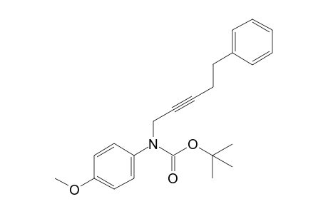 tert-Butyl (4-methoxyphenyl)(5-phenylpent-2-yn-1-yl)carbamate