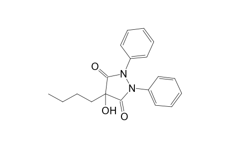 3,5-Pyrazolidinedione, 4-butyl-4-hydroxy-1,2-diphenyl-