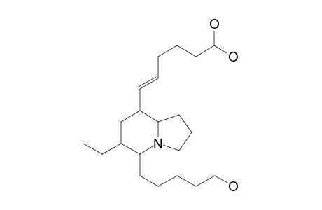 8-(Dihydroxyhexenyl)-5-(hydroxypentyl)-6-ethyl-indolizidine