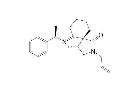 (-)-(4R,5R)-2-Allyl-4-methyl-6-[(R)-(1-phenylethyl)imino]-2-azaspiro[4.5]decan-1-one