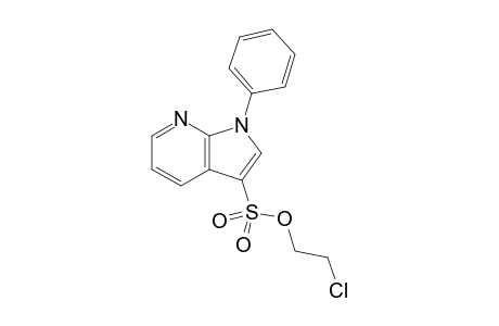 2-Chloroethyl 1-phenyl-1H-pyrrolo[2,3-b]pyridine-3-sulfonate