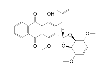 (2'ALPHA,3A'ALPHA,4'ALPHA,7'ALPHA,7A'ALPHA)-2-(4',7'-DIMETHOXY-3A',4',7',7A'-TETRAHYDRO-1',3'-BENZODIOXOL-2'-YL)-4-HYDROXY-1-METHOXY-3-(2''-METHYL