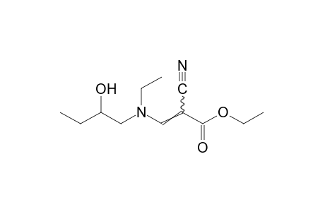 2-cyano-3-[ethyl(2-hydroxybutyl)amino]acrylic acid, ethyl ester
