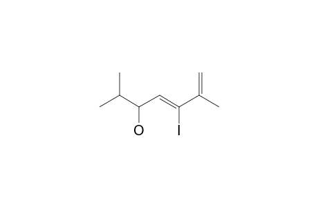 3-Iodo-2,6-dimethylhept-1,3-dien-5-ol