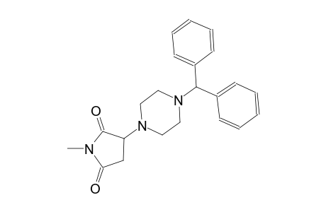 3-(4-benzhydryl-1-piperazinyl)-1-methyl-2,5-pyrrolidinedione