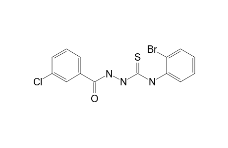 4-(2-Bromophenyl)-1-[(3-chlorophenyl)carbonyl]thiosemicarbazide