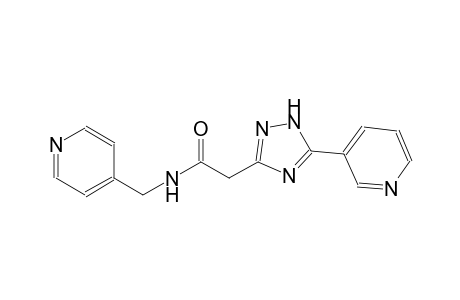 2-[5-(Pyridin-3-yl)-1H-1,2,4-triazol-3-yl]-N-(pyridin-4-ylmethyl)acetamide