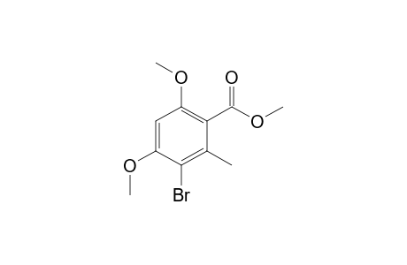 3-bromo-4,6-dimethoxy-o-toluic acid, methyl ester