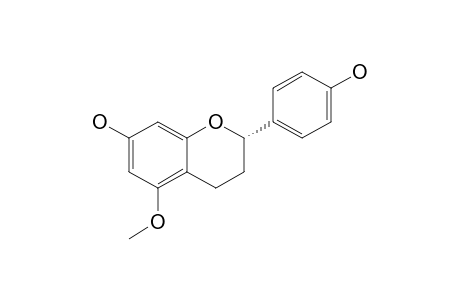 3,4-Dihydro-2-(p-hydroxyphenyl)-5-methoxy-2H-benzopyran-7-ol