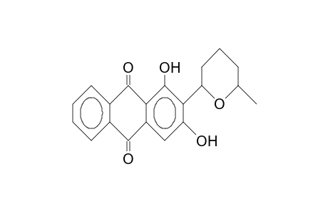 1,3-dihydroxy-2-(6-methyltetrahydro-2H-pyran-2-yl)anthraquinone