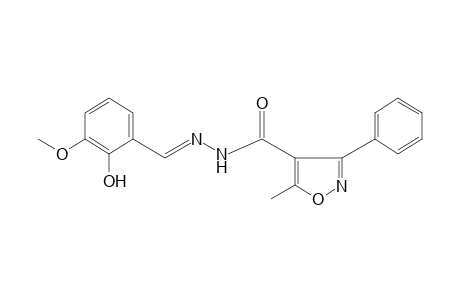 5-methyl-3-phenyl-4-isoxazolecarboxylic acid, (3-methoxysalicylidene)hydrazide