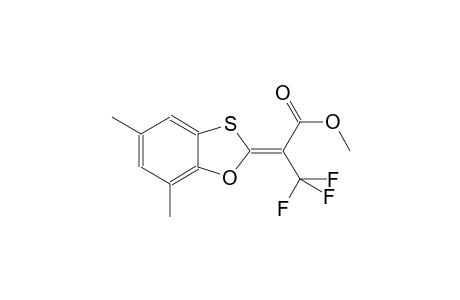 2-(5,7-Dimethyl-benzo[1,3]oxathiol-2-ylidene)-3,3,3-trifluoro-propionic acid methyl ester