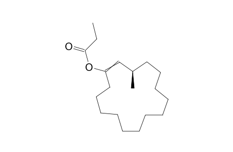 (E)/(Z)-(R)-3-Methylcyclopentadec-1-enyl propanoate