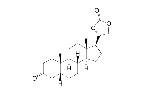 20β,21-dihydroxy-5β-pregnan-3-one, cyclic carbonate