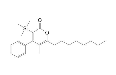 5-Methyl-6-octyl-4-phenyl-3-trimethylsilyl-2H-pyran-2-one