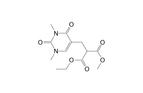 Methyl 2-(ethoxycarbonyl)-3-(1',2',3',4'-tetrahydro-1',3'-dimethyl-2',4'-dioxopyrimidin-5'-yl)propanoate
