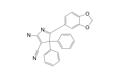 2-Amino-5-(1,3-benzodioxol-5-yl)-4,4-diphenyl-3-pyrrolecarbonitrile