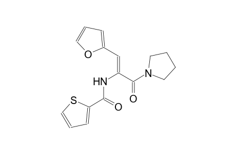 N-[(Z)-2-(2-furyl)-1-(1-pyrrolidinylcarbonyl)ethenyl]-2-thiophenecarboxamide