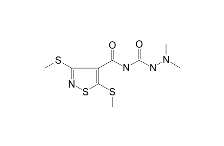 Semicarbazide, 1,1-dimethyl-4-(3,5-bis-methylsulfanyl-isothiazole-4-carbonyl)-