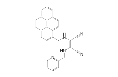 2-(2-pyridylmethylamino)-3-(1-pyrenylmethylamino)maleonitrile