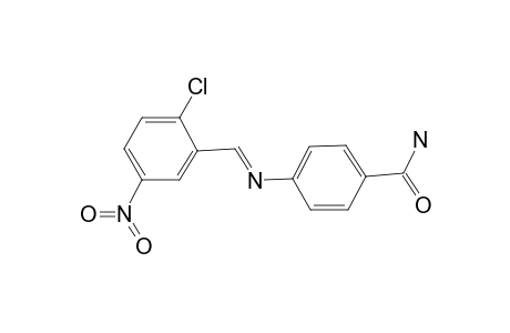 4-[(2-Chloro-5-nitro-benzylidene)-amino]-benzamide