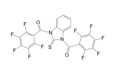 1,3-bis(2,3,4,5,6-pentafluorobenzoyl)-1,3-dihydro-2H-benzimidazole-2-thione