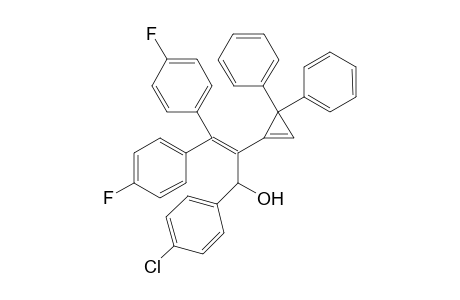 1-(4-Chlorophenyl)-2-(3,3-diphenylcycloprop-1-en-1-yl)-3,3-bis(4-fluorophenyl)prop-2-en-1-ol