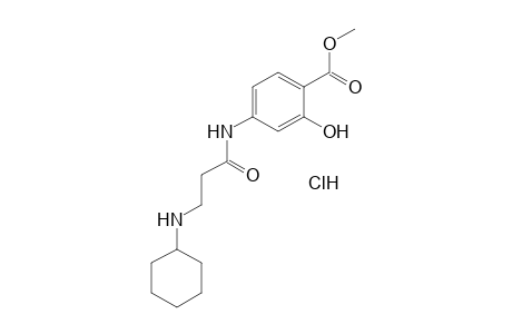 4-[3-(CYCLOHEXYLAMINO)PROPIONAMIDO]SALICYLIC ACID, METHYL ESTER,MONOHYDROCHLORIDE