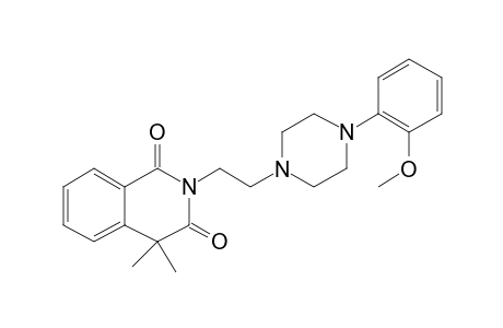 1,3(2H,4H)-Isoquinolinedione, 2-[2-[4-(2-methoxyphenyl)-1-piperazinyl]ethyl]-4,4-dimethyl-