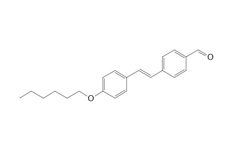 4-[(E)-2-(4-hexoxyphenyl)ethenyl]benzaldehyde