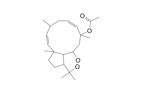 (1-R*,2-E,4-R*,6-E,8-S*,10-S*,11-S*,12-R*)-10-ACETOXY-8,18-DIHYDROXY-2,6-DOLABELLADIENE