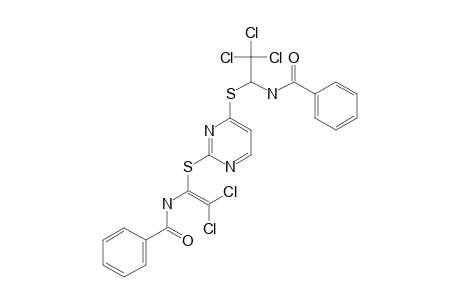 2-(1-BENZOYLAMINO-2,2-DICHLOROETHENYLTHIO)-4-(1-BENZOYLAMINO-2,2,2-TRICHLOROETHYLTHIO)-PYRIMIDINE