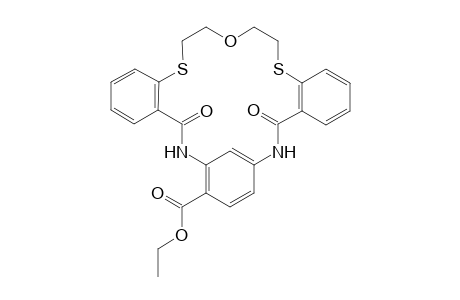 1,15-Diaza-3,4;12,13-dibenzo-16,18-(p-ethylbenzoato)-8-oxa-5,11-dithiacyclooctadecane-2,14-dione