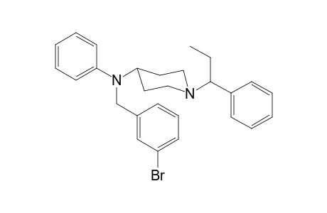 N-(3-Bromobenzyl)-N-phenyl-1-(1-phenylpropan-1-yl)piperidin-4-amine