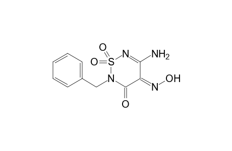 (Z)-2-BENZYL-5-AMINO-4-HYDROXYIMINO-3-OXO-3,4-DIHYDRO-2H-1,2,6-THIODIAZINE-1,1-DIOXIDE