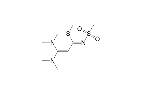 2-Propenimidothioic acid, 3,3-bis(dimethylamino)-N-(methylsulfonyl)-, methyl ester