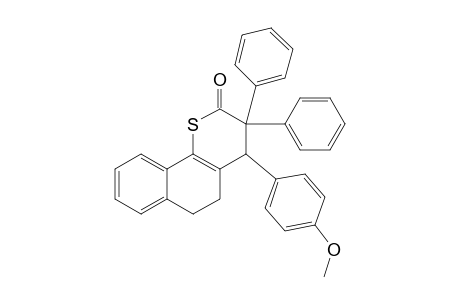 4-(p-Methoxyphenyl)-3,3-diphenyl-5,6-dihydrobenzo(H)-thiochroman-2-one