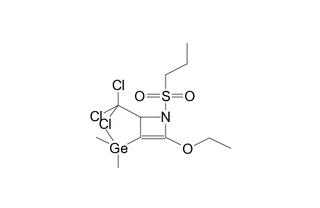 1-PROPYLSULPHONYL-2-ETHOXY-3-TRIMETHYLGERMYL-4-TRICHLOROMETHYL-2-AZETINE