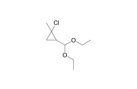 1-Chloranyl-2-(diethoxymethyl)-1-methyl-cyclopropane