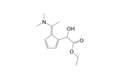 5-(1-Dimethylaminoethylidene)cyclopenta-1,3-dienyl]hydroxyacetic acid ethyl ester